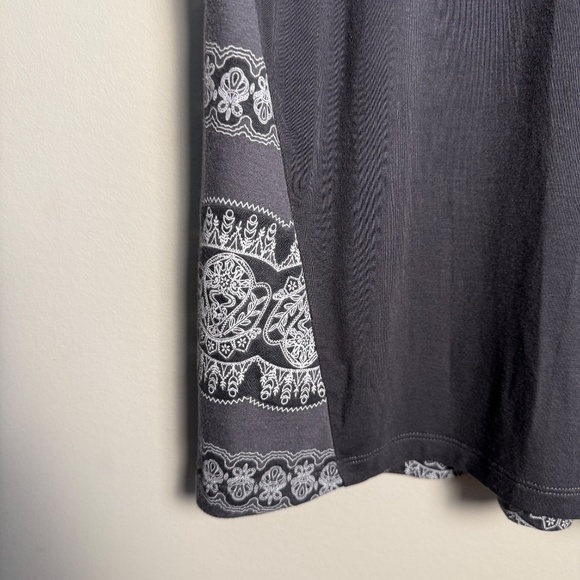 LNBF Terrera Women's Lightweight Cap Sleeve Scoop Neck T-Shirt Blouse Gray XL - Picture 2 of 11